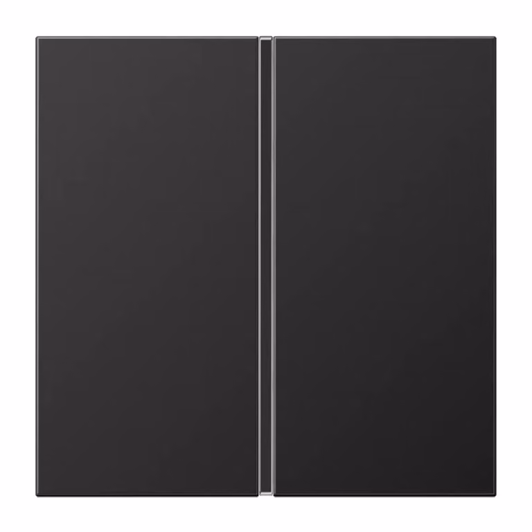 Jung AL2401TSAD Set di pulsanti singolo, completamente nero (alluminio verniciato)