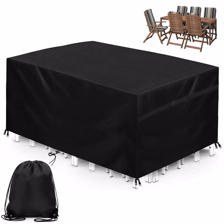 Copertura impermeabile per mobili da giardino, dimensioni 200x100x75 cm, tessuto Oxford 420D, resistente al gelo e ai raggi UV