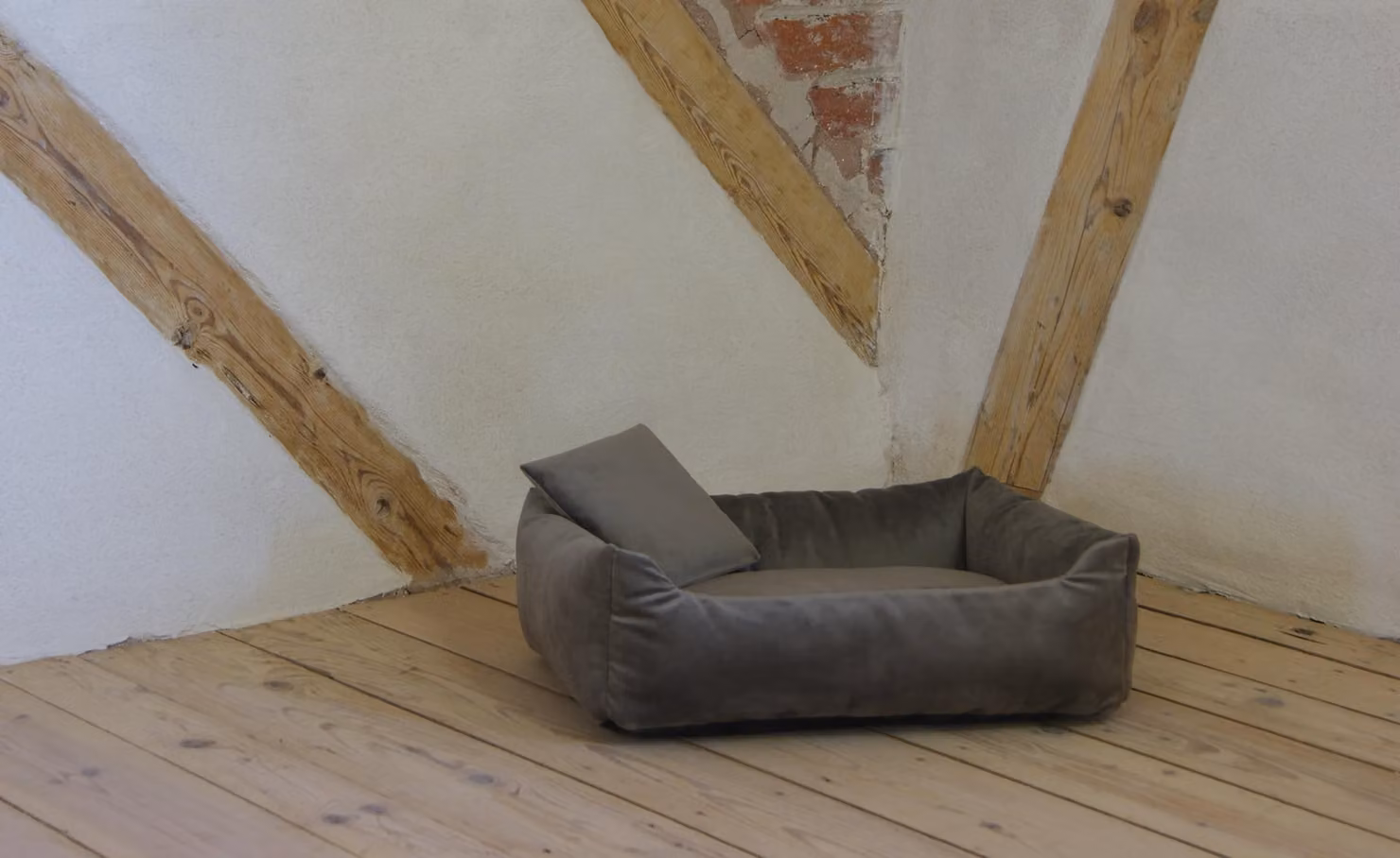 Tagliatubi Divano coccoloso Velluto taupe Taglia 2