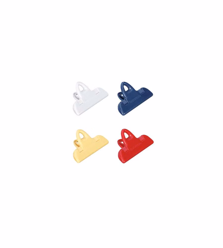 Set di 4 clip colorate in plastica per sacchetti Tescoma, lavabili in lavastoviglie