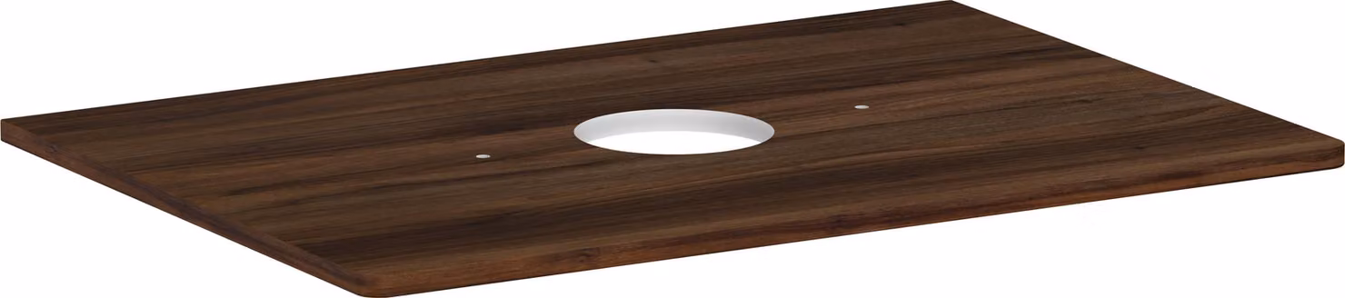 hansgrohe Xelu Q Console avec découpe ronde au centre, 780x550, pour vasque à poser, sans trou pour robinet, 54113630, 54113630