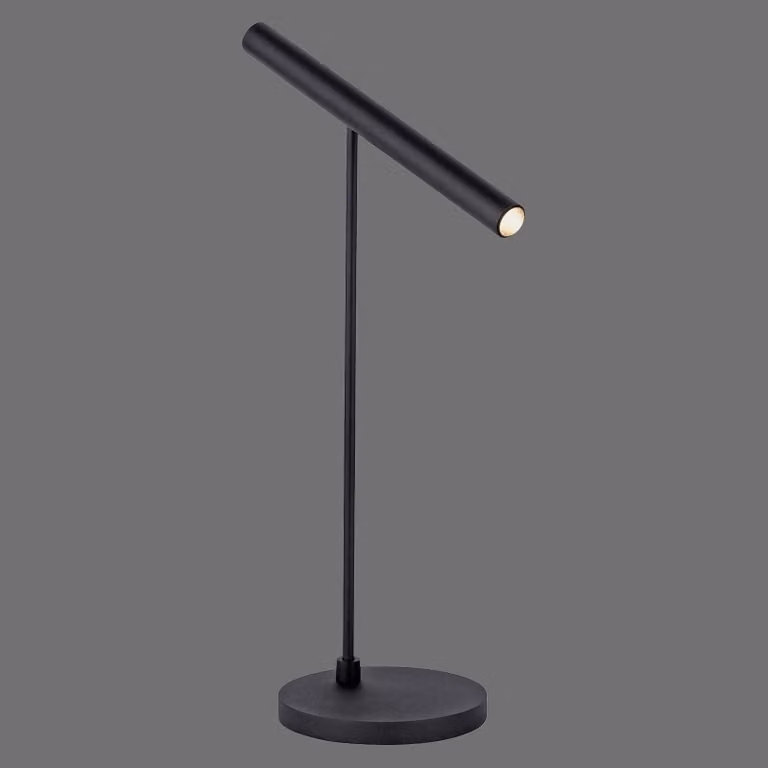PURE Lampada da tavolo a LED Pure Tutua, dimmerabile, Nero, Studio / Ufficio, Metallo, Moderno, Lampada da tavolo LED