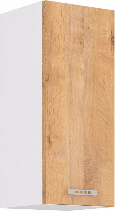 Armadietto superiore da cucina SABRYA - larghezza 30 cm, rovere lefkas / bianco