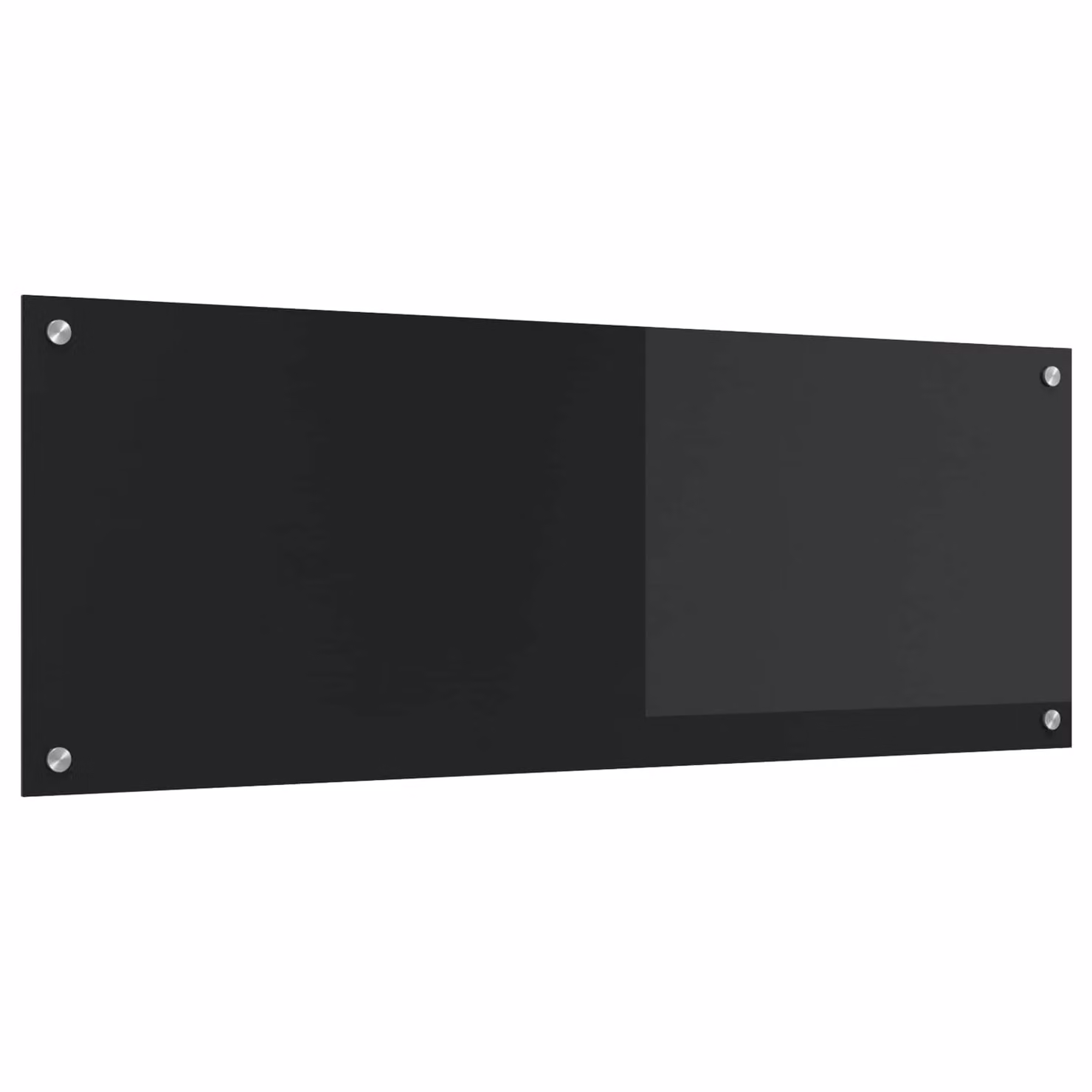 Schienale da cucina vidaXL in vetro temperato nero L: 110 cm, H: 40 cm