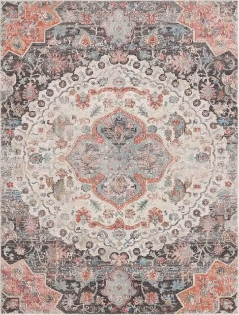 Tappeto Torino per interni ed esterni grigio e multicolore L: 150 cm, P: 80 cm