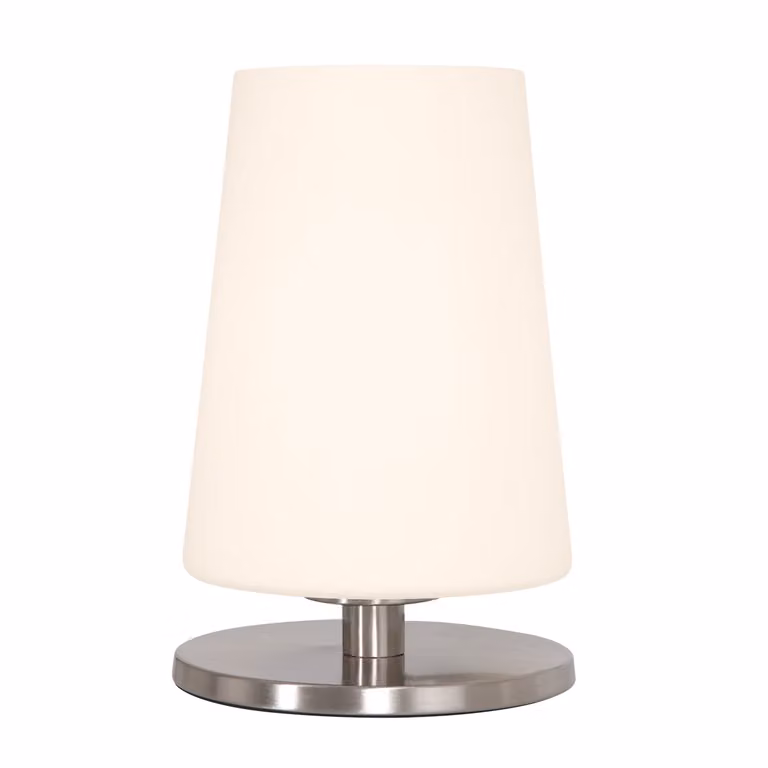 Lampada da tavolo - acciaio - Ancilla - vetro metallo - Ø 15cm - E27 - 3101ST - Steinhauer
