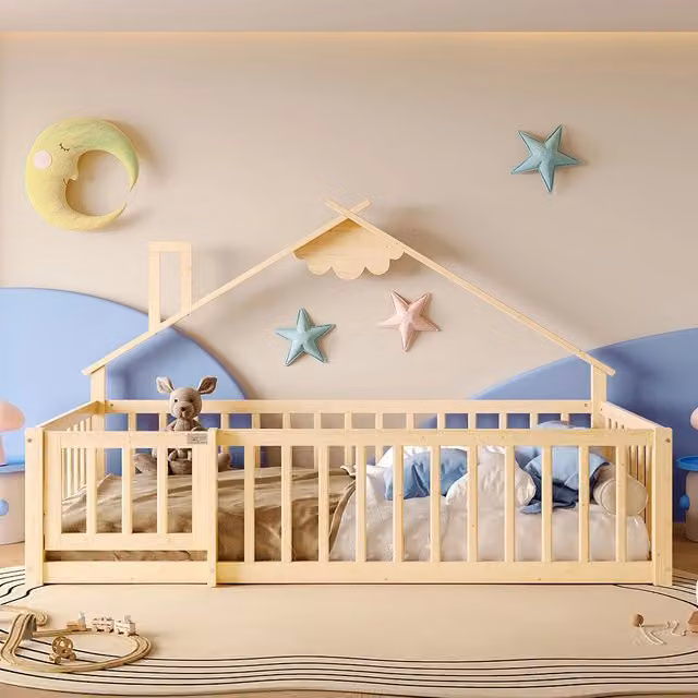 Letto bambino - Xylo - 90x190 cm pino naturale