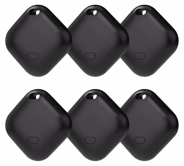 Smart Tracker, connessione Bluetooth, MFI, confezione da 6 pezzi, colore nero