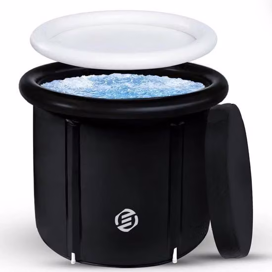 Bagno di ghiaccio portatile - Idoneo per la metodologia Wim Hof - Contenitore per doccia - Bidet portatile - Doccia esterna - Sacchetto per doccia - Immergibile - Modello: - Capacità: - Dimensioni: x x - Peso: kg