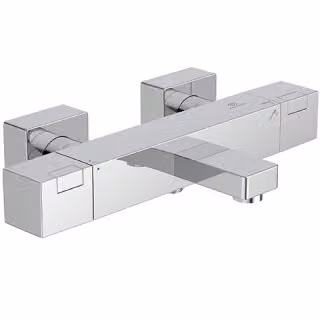 Badethermostat CERATHERM C100 AP Square, Ausladung 161mm chrom