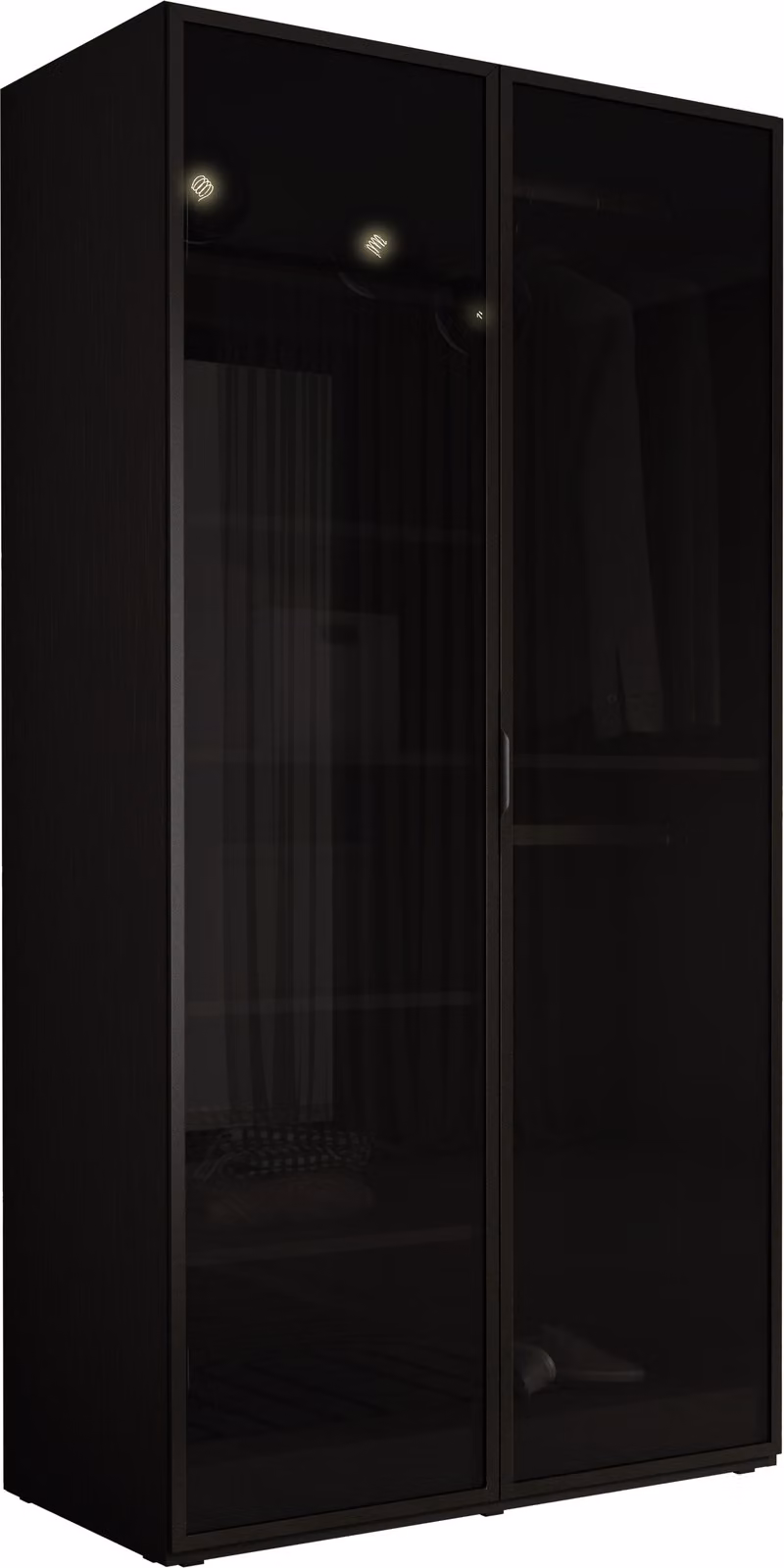 Armadio, nero grafite, 100 x 200 x 51 cm