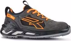 Scarpe antinfortunistiche basse U Power Ryder S1P SRC ESD Grigio e Arancio Taglia 43