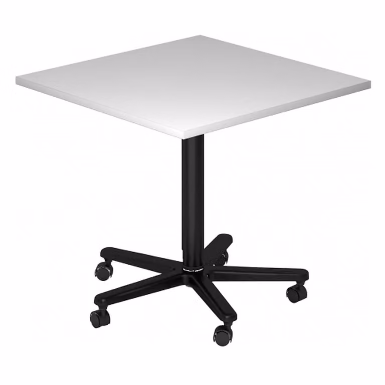 Tavolino con base a colonna ST88, 80 x 80 cm