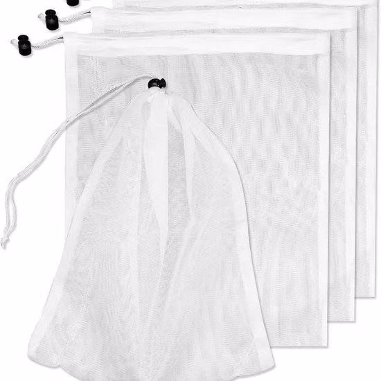 Sacchetti filtranti per piscina, confezione da 10 - Reti filtranti per piscine e acquari - Rete di pulizia per piscina a maglia fine con cintura di sicurezza - Sacchetti per la manutenzione della piscina con chiusura di sicurezza in diverse misure (29 x 1