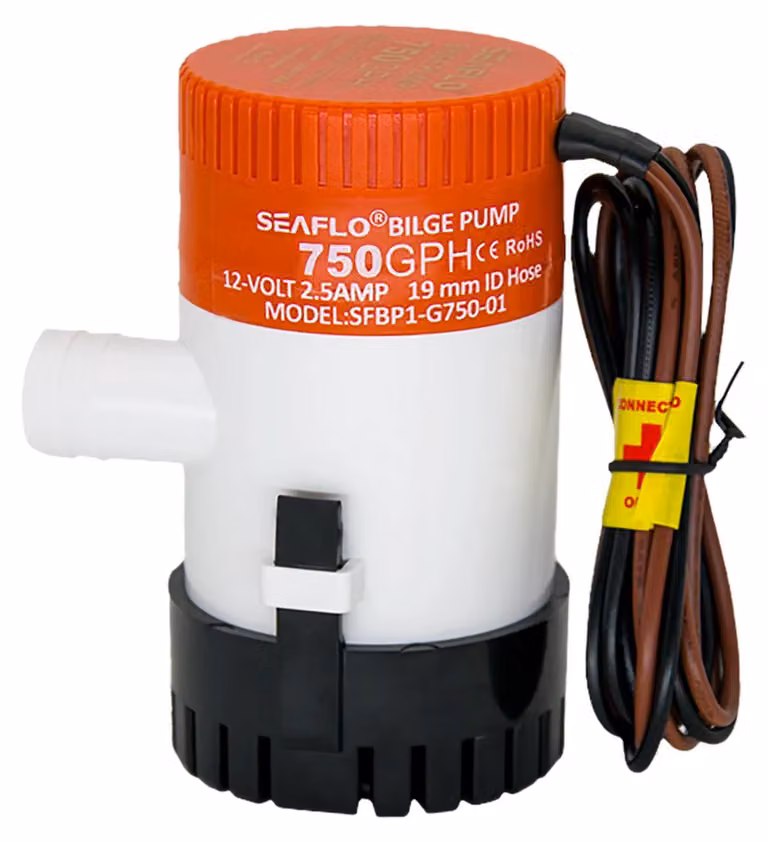 Pompe sommergibili per imbarcazioni - Pompe per acqua marina sommergibili - 750 galloni all'ora - 12 V - Adatte per camper e caravan