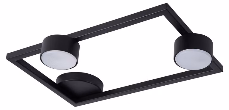 Faretto spot FRAME nero 2xGX53x12W in metallo, dimensioni: 7,7x48x31 cm, IP20, Sigma Lighting