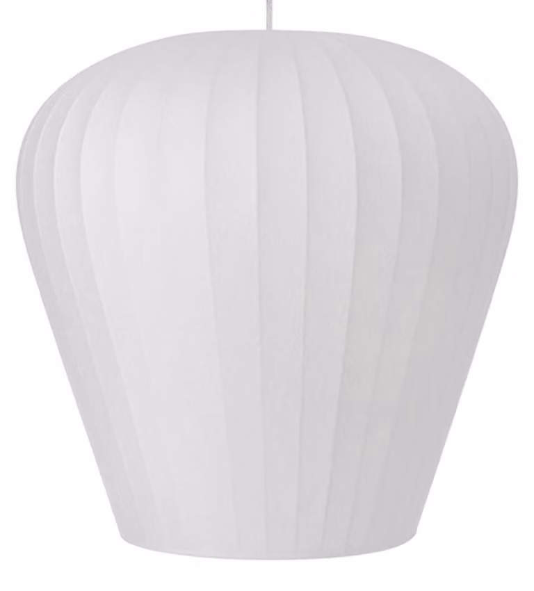 Lampada a sospensione - bianco - Xela - plastica - Ø 37cm - E27 - 2958126 - Light & Living