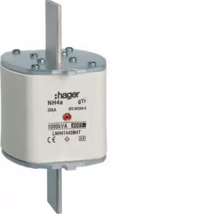 Cartuccia fusibile NH NH4a gTr 400 V 1000 kVA 1443 A con indicatore centrale e manico in metallo