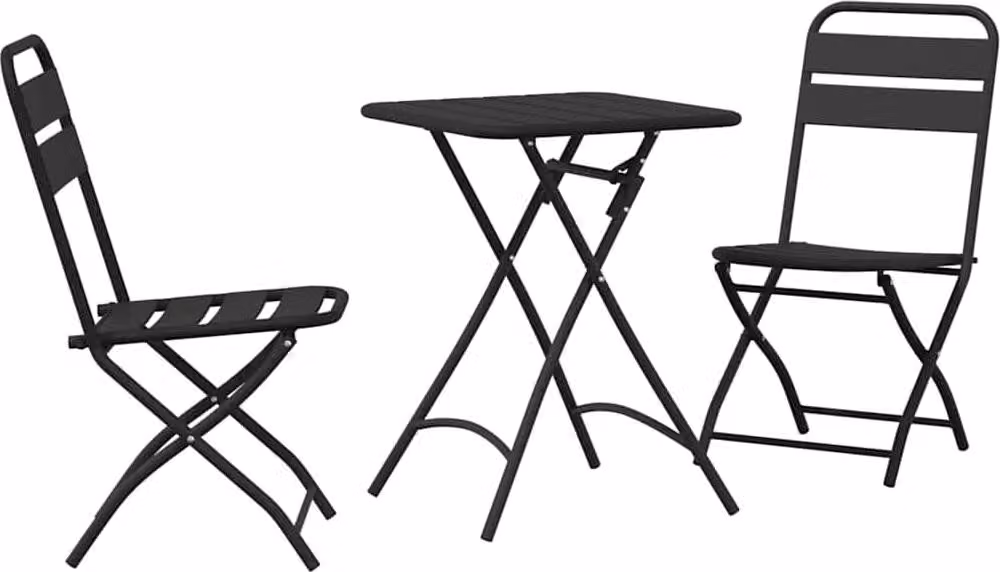 Set bistrot 3 pcs Antracite Acciaio