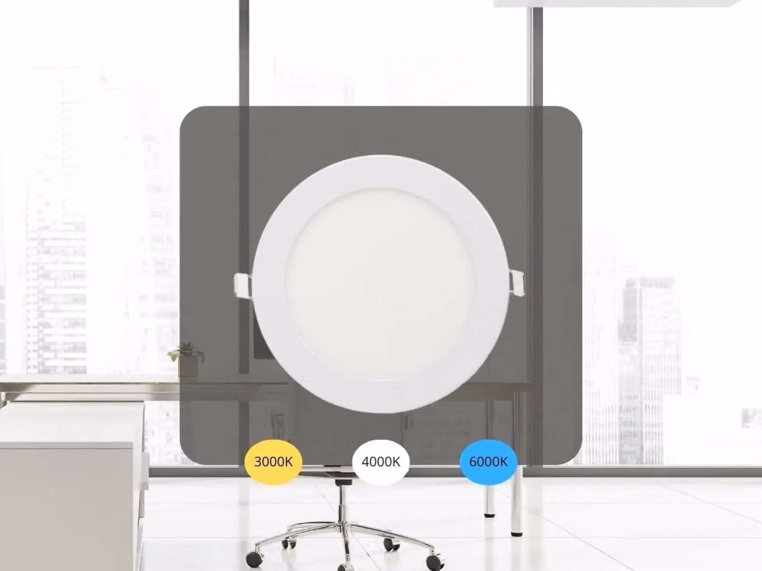 Pannello LED da incasso, 12W / Alimentazione: rete / Tecnologia: SMD / Temperatura di colore: regolabile / Colore: bianco - LPL133