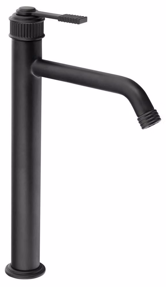 Miscelatore per lavabo VERSI, alto, bocca fusa prolungata, nero opaco
