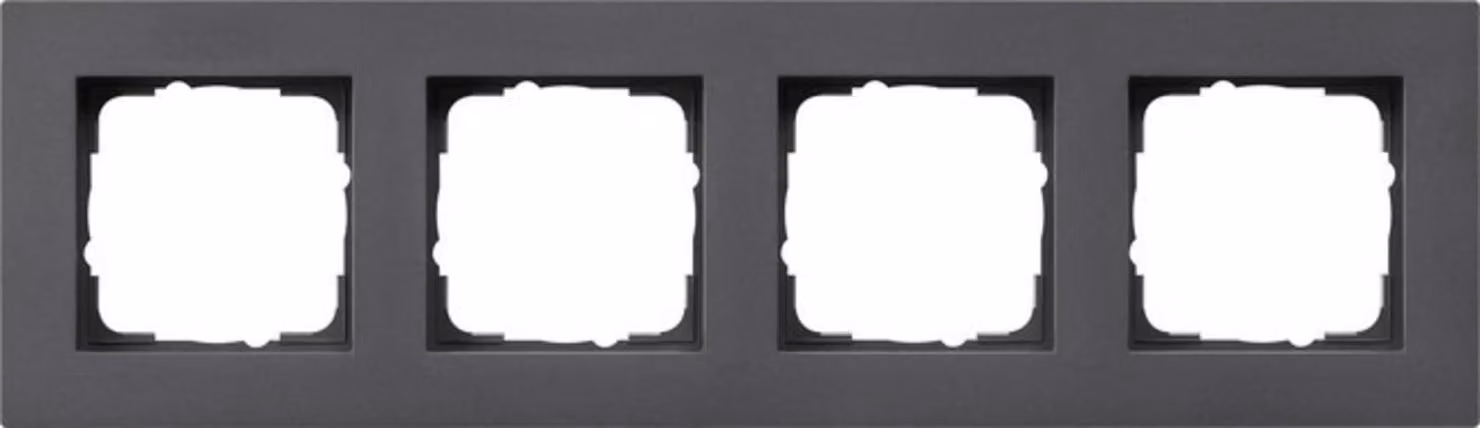 Gira COVER FRAME 4F FLAT (0214235 E2 ANTH.)
