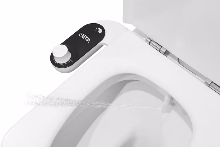 Bidet per WC con acqua fredda e pressione regolabile, lunghezza del tubo di 80 cm