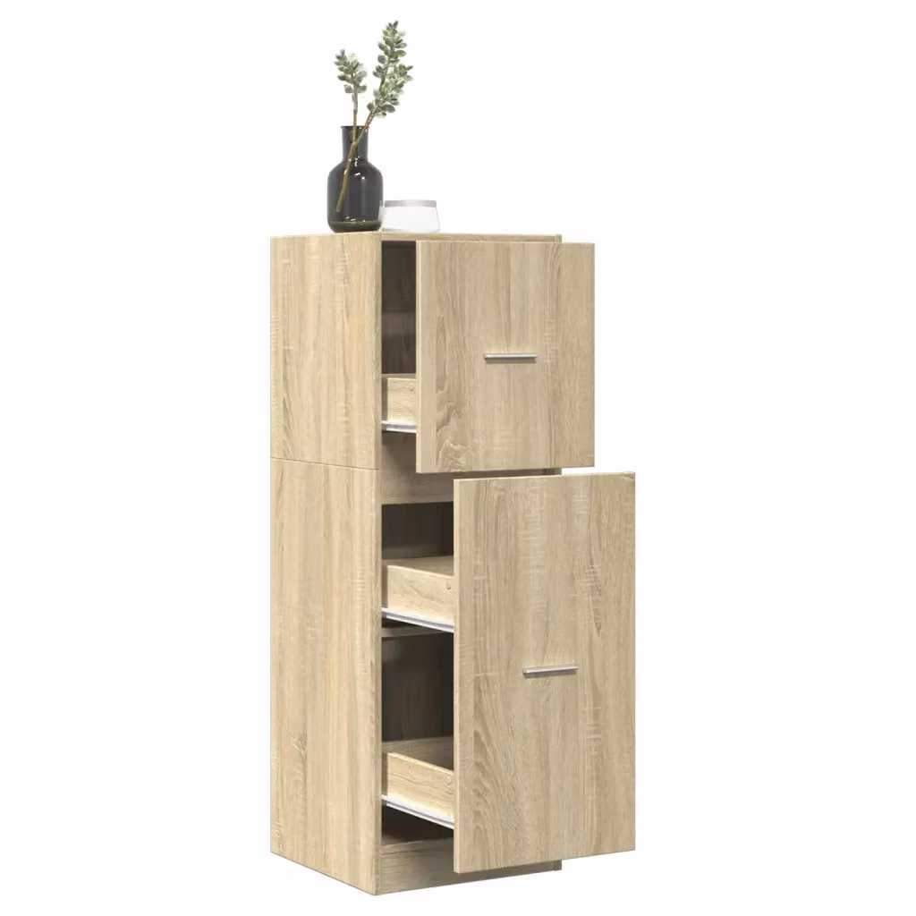 Armadietto da farmacia a parete vidaXL in rovere sonoma, L 40 cm, P 41 cm, H 118 cm