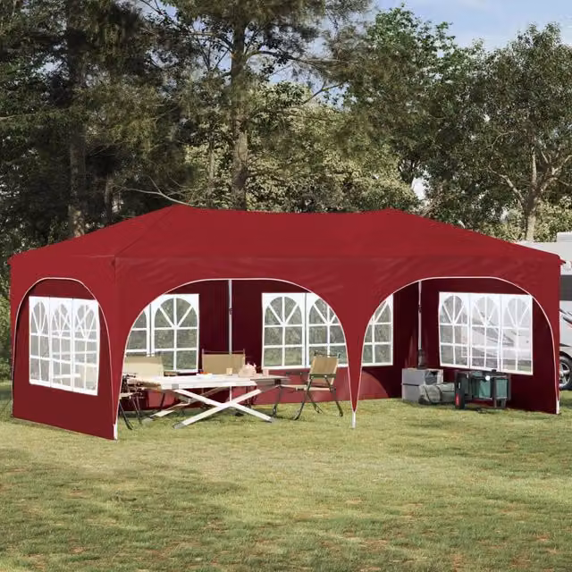 Tenda per feste a pop-up 575 x 288 x 245 cm Borgogna 42019895