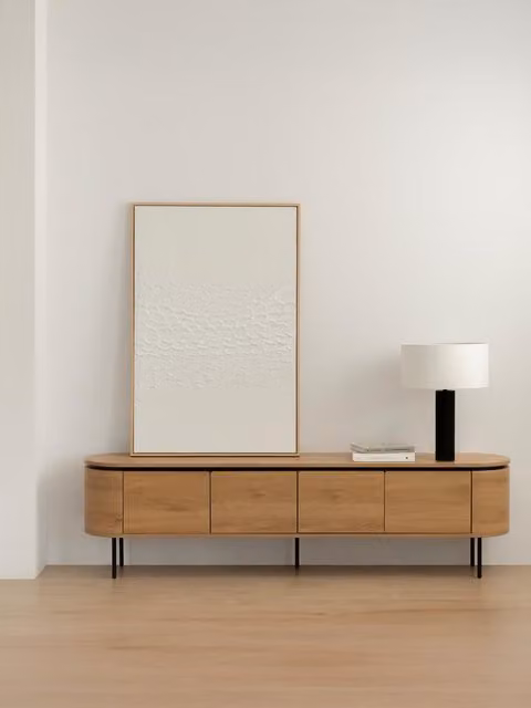 Mobile TV Ilford 200 Kenay Home colore beige in legno e composito