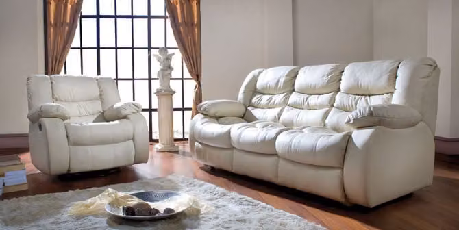 Multifunktions Couch Sofagarnitur Ledersofa 3+2+1 Relax Kino Sofa Set Polster