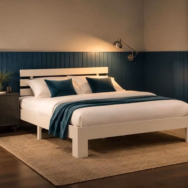 Solid Wood Bed White Pine 160x200 Cm