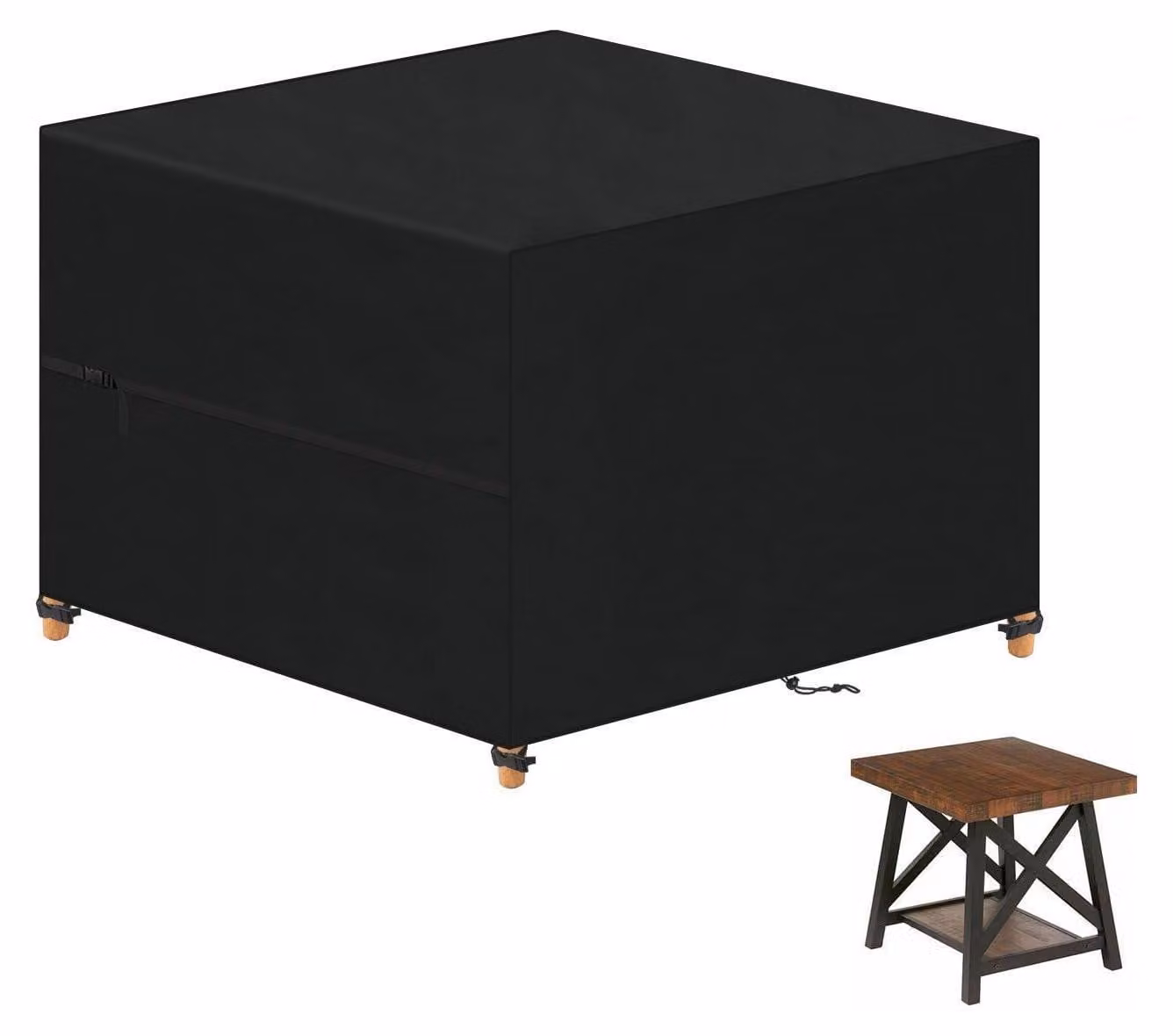 Copertura protettiva per mobili da giardino, 80x80x80 cm, tessuto Oxford 420D, impermeabile, resistente al vento e ai raggi UV