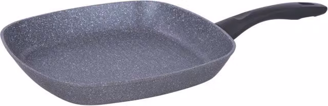 Set di 6 Bistecchiere Quadre Silver Rock 28 Casa Collection, Colore Grigio, Diametro: 28 cm