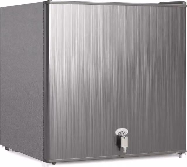 Mini congelatore elettrico da 35 L, contenitore congelatore a libera installazione da 161 W, dimensioni 47 x 44,2 x 48,8 cm, colore grigio.