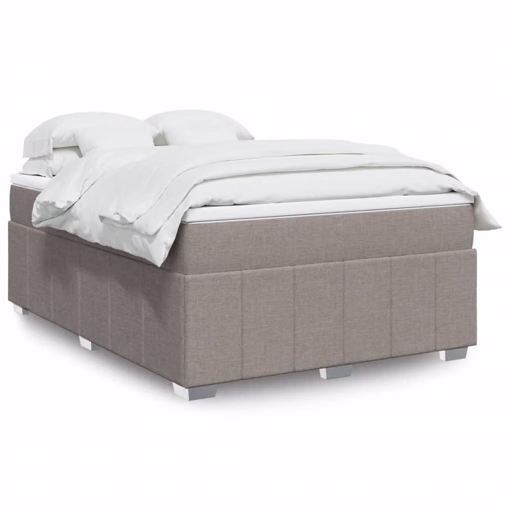 vidaXL Giroletto a Molle con Materasso Ibrido in Tessuto, L/P: 160 x 200 cm