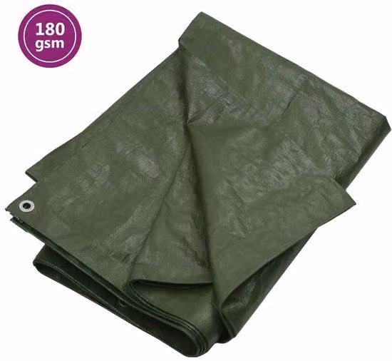 Telone in HDPE 4x4 metri, impermeabile, con occhielli in alluminio