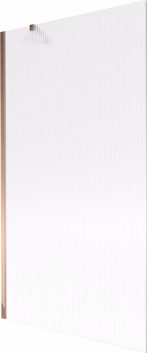 Mexen Next paratia vasca da bagno 1-anta 100 x 150 cm, righe, oro rosa - 895-100-000-00-09-60