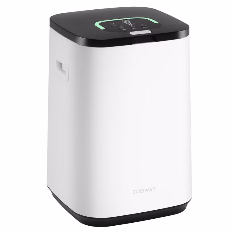 Scaldasalviette a secchio Costway Bianco con Timer 24h e Spegnimento Automatico, Capacità 23l