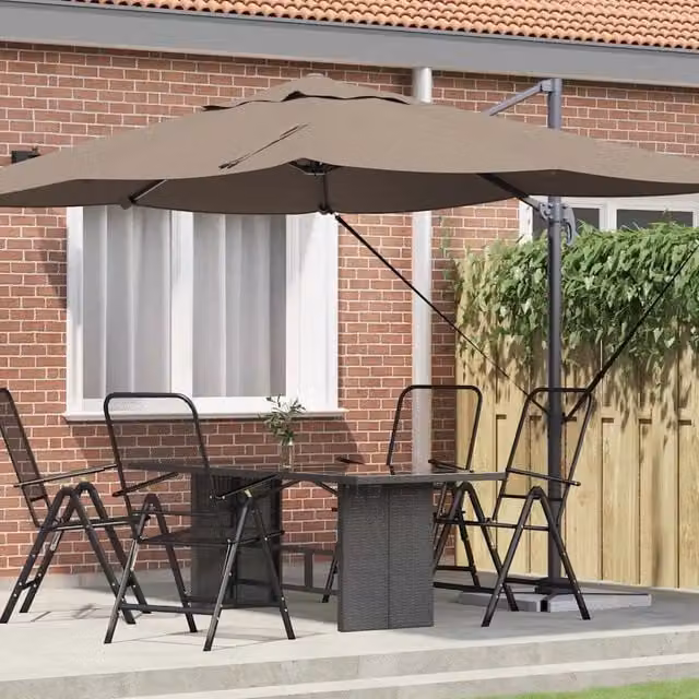 Ombrelloneda-Ombrello da giardino balcone Talpa 351 x 250 x 260 cm Poliestere e Alluminio