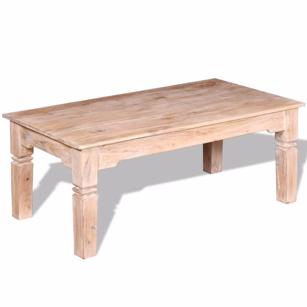 vidaXL Tavolino in legno di acacia 110x60x45 cm