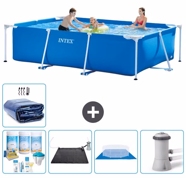 Piscina fuori terra rettangolare - 300x200x75 cm - 6 pezzi - Modello S20054