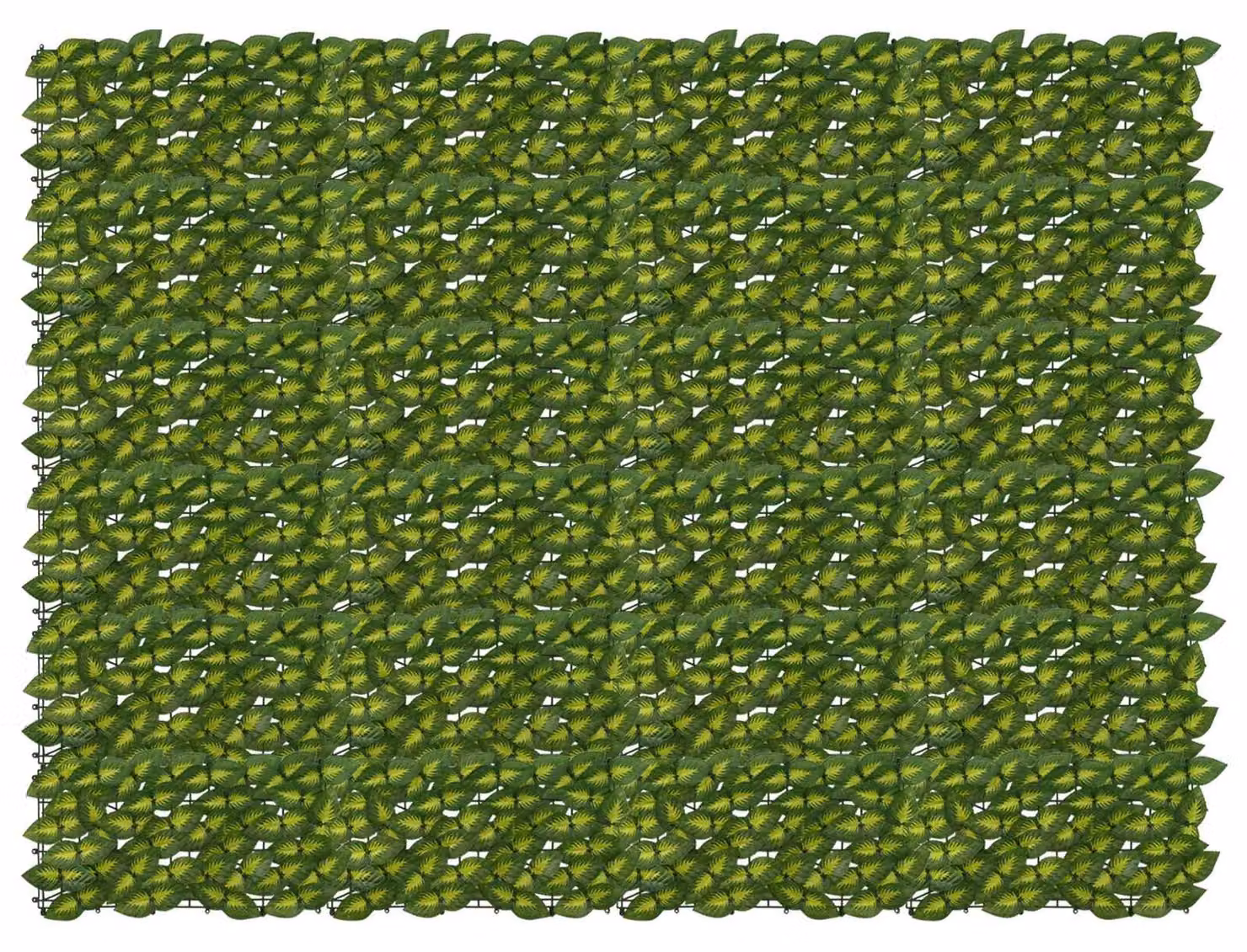 Schermo per balcone con foglie Verde e Giallo 200 x 150 cm