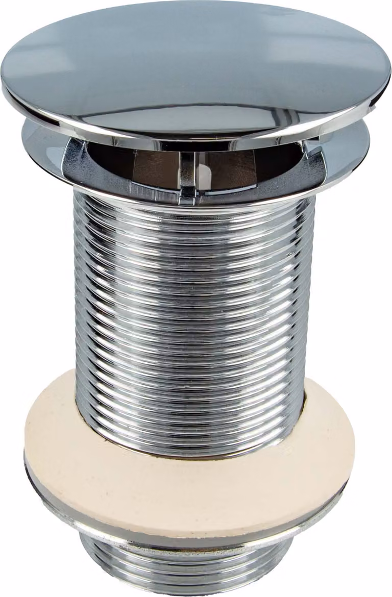 Valvola di scarico tecuro Design da 1 1/4 pollici, non chiudibile, per lavabo, in acciaio inossidabile cromato