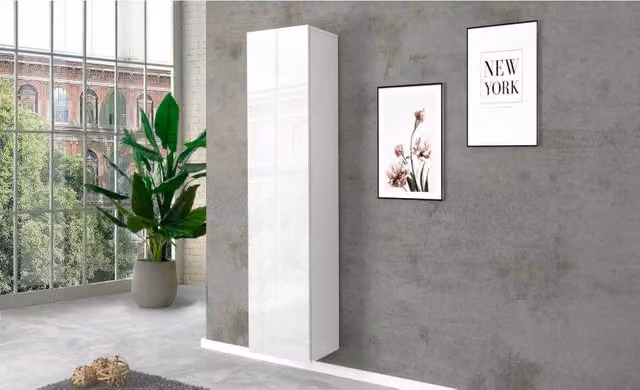 Colonna armadio Maruska – 1 anta – Bianco Lucido