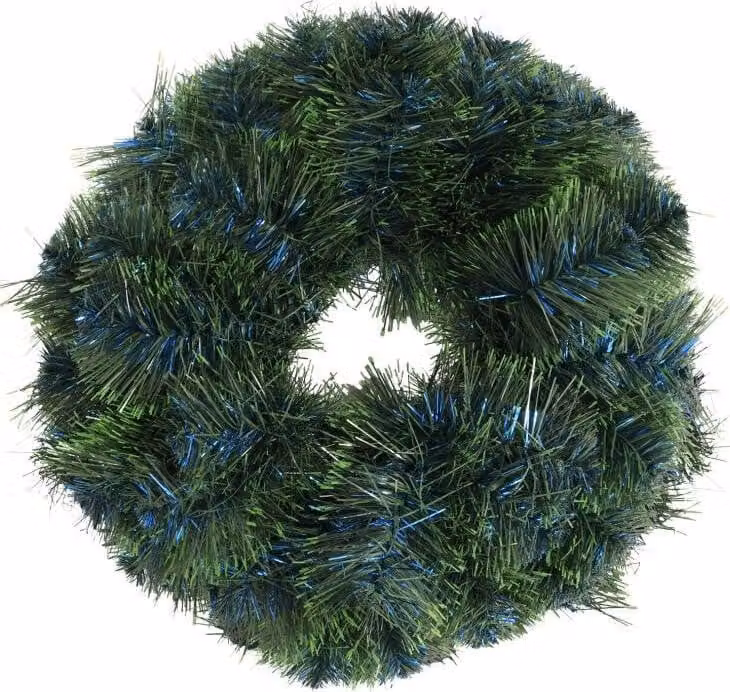 Ghirlanda di abete IGA SELEDYNOWO - AZZURRO 35 cm - Verde, naturale e modellabile