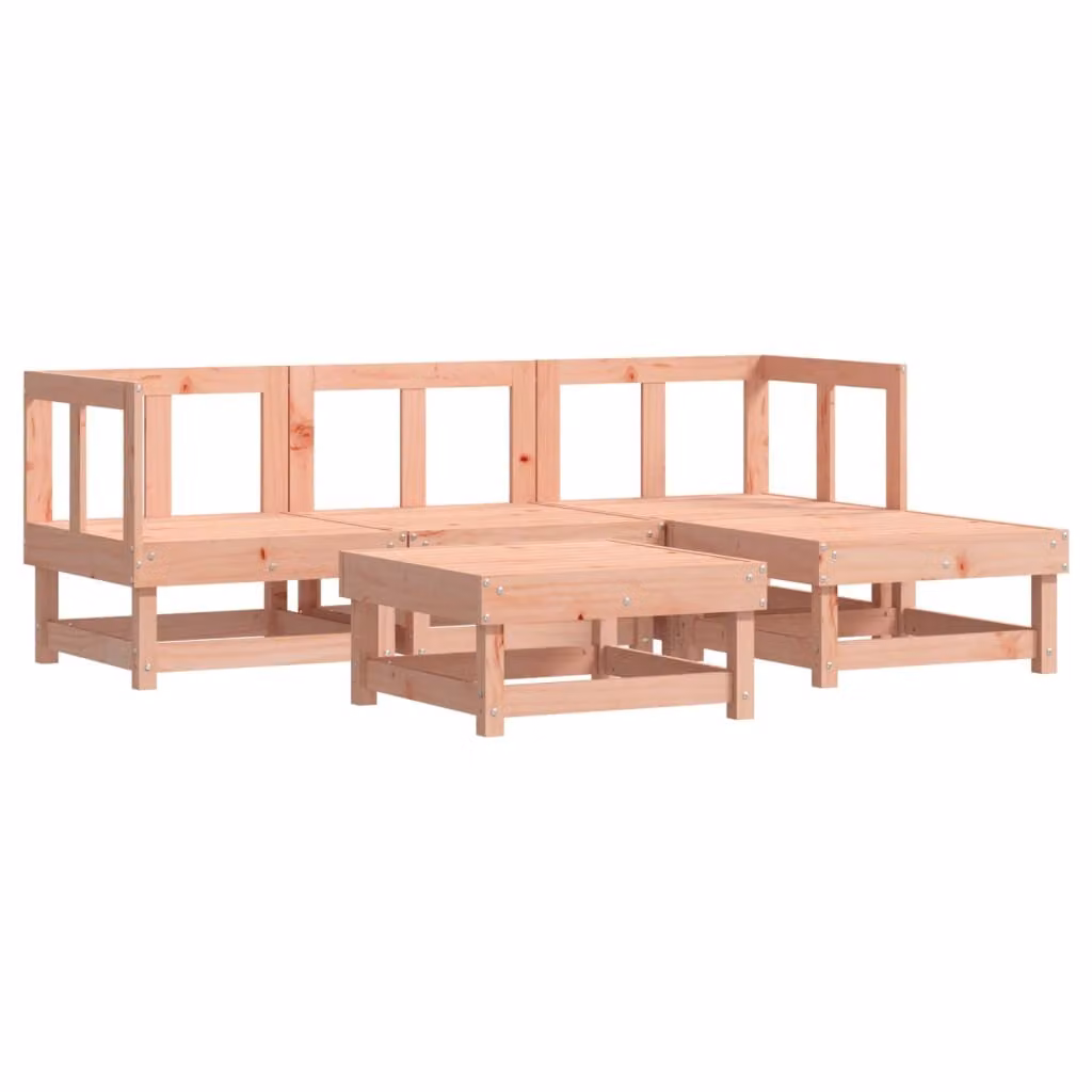 Set Salotto da Giardino 5 pz in Legno Massello di Douglas