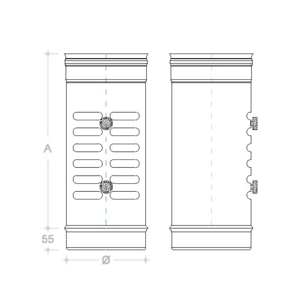 Diffusore di aria con griglia in rame Zinco Group diametro 250 mm per canali di aerazione – 2