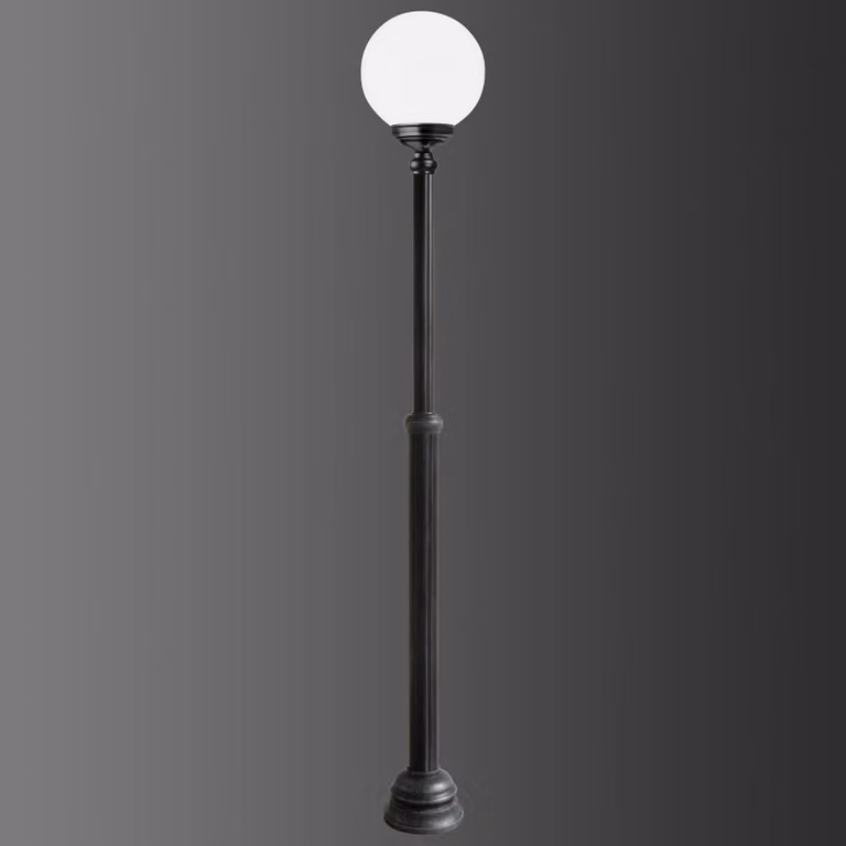LCD Candelabro 1143, 1 luce, nero/bianco 1143, Nero, Alluminio, Antico
