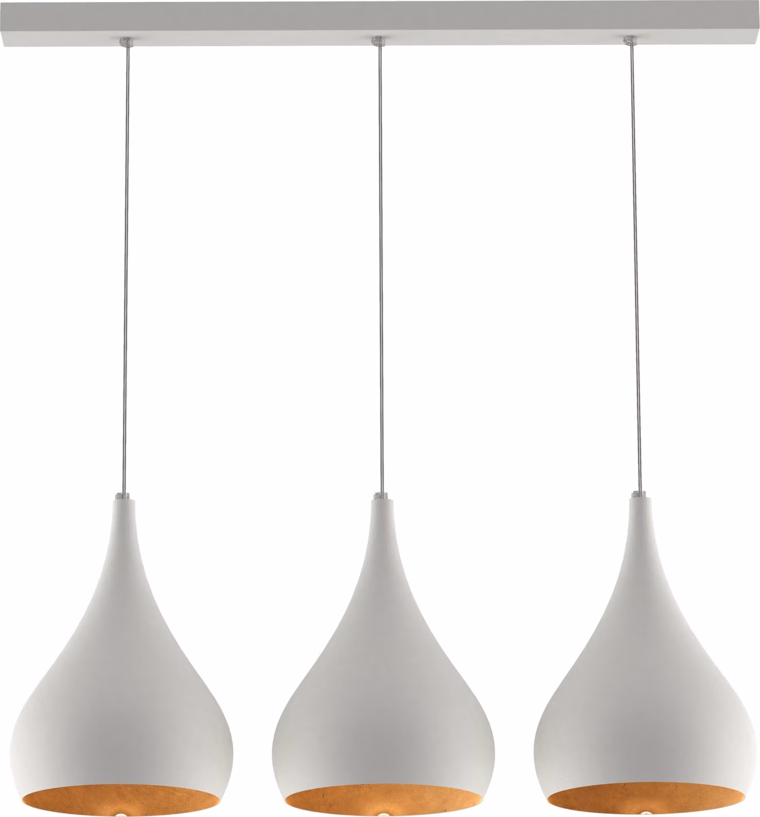 Lampada A Sospensione Calice Lineare X3 Foglie